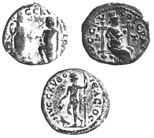 Coins of the birth and life of Dionysus from Beth Shean